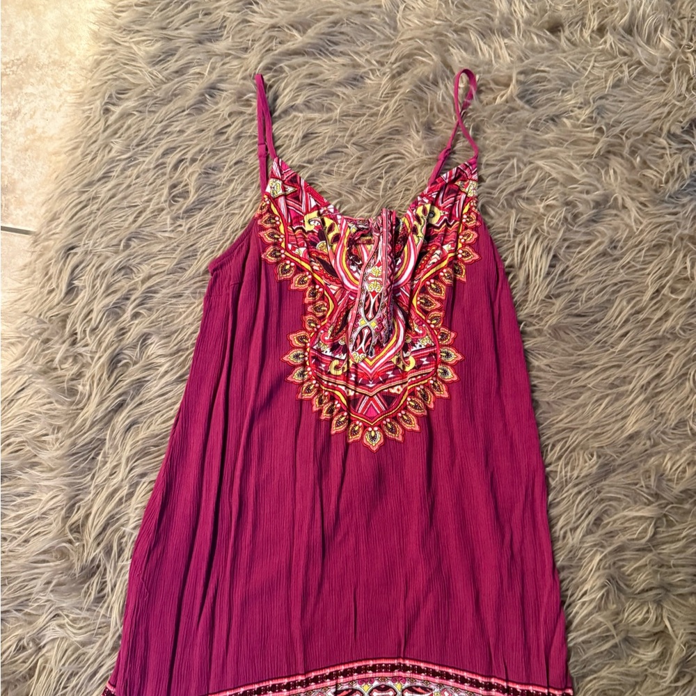 Xhilaration Pink Embellished Sleeveless Camisole dress